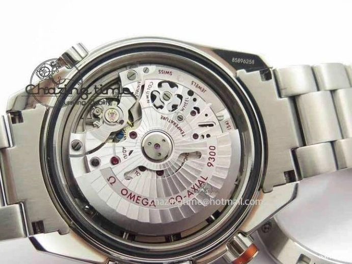 0423 Sophisticated Planet Ocean Master Chronometer Chrono SS OM 1:1 Best Edition Orange On SS Bracelet A 8156